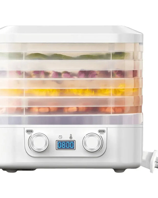 Obst- und Gemüsetrockner mit 5 Ebenen & Thermostat – bis zu 48h Dauerbetrieb
