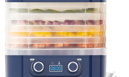 Obst- und Gemüsetrockner mit 5 Ebenen & Thermostat – bis zu 48h Dauerbetrieb