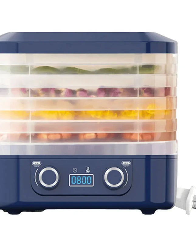 Obst- und Gemüsetrockner mit 5 Ebenen & Thermostat – bis zu 48h Dauerbetrieb