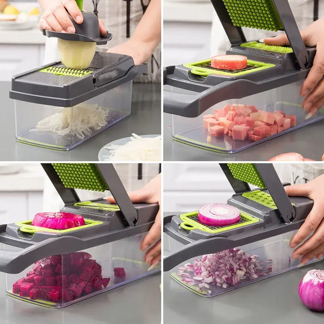 Chop & Slice Pro – 16-teiliges Set für schnelle und einfache Küchenvorbereitung