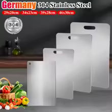Edelstahl Schneidebrett – Hygienisch, Langlebig, Kratzfest & Perfekt für BBQ, Fleisch und Gemüse