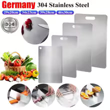 Edelstahl Schneidebrett – Hygienisch, Langlebig, Kratzfest & Perfekt für BBQ, Fleisch und Gemüse