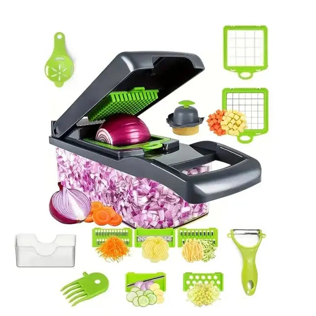 Chop & Slice Pro – 16-teiliges Set für schnelle und einfache Küchenvorbereitung