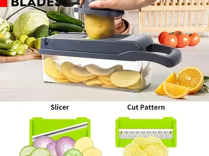 Chop & Slice Pro – 16-teiliges Set für schnelle und einfache Küchenvorbereitung